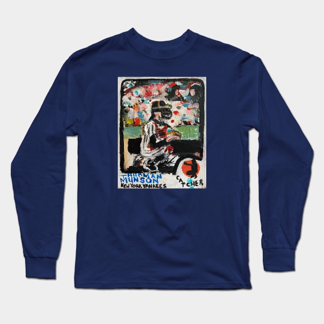 Thurman Munson Long Sleeve T-Shirt by ElSantosWorld